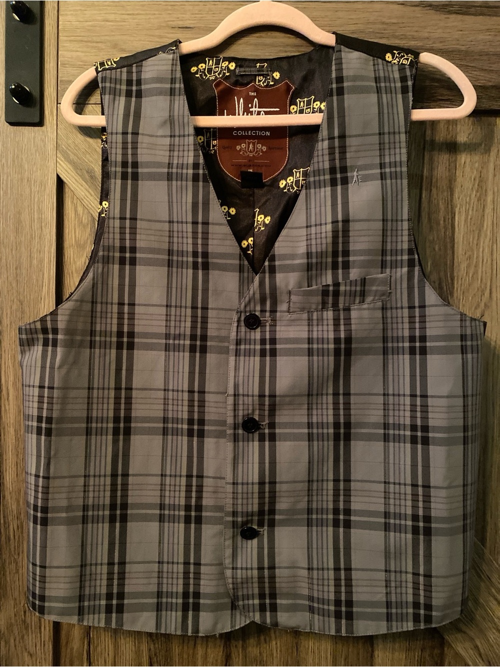 Vintage Burton Shaun White Plaid Dress Vest Sz Large